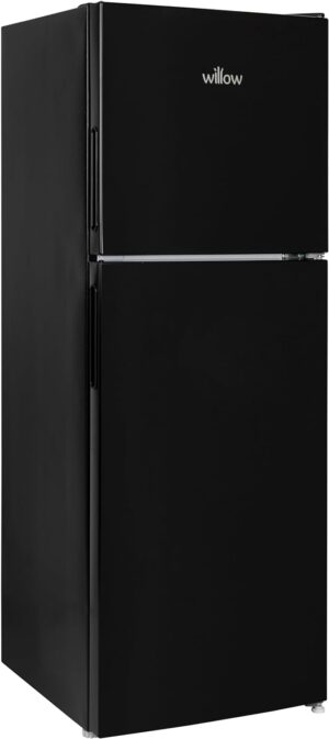 Willow WTM138B 138L Top Mount Fridge Freezer with Adjustable Thermostat, Mark-Proof Finish, 2 Years Manufacturer’s Warranty - Black - Image 2