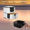 PureMate Air Fryer with Digital Display & Recipes Book, 5.5L Healthy Oil Free 1700W Air Fryer with 7 Preset, LED One Touch Screen, Timer & Adjustable Temperature Control - Image 2