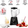 Tefal Blendforce II Blender, 2L Plastic Jug, 1.25L Effective Capacity, 600W, 4 Removable Stainless Steel Blades, Smoothie Blender, Ice Crush, 2 Speeds + Pulse Kitchen Blender, Black, BL420840 - Image 2