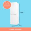SIA SFF1490W 60/40 Split Freestanding 153L Combi Fridge Freezer with 4* Freezer Compartment in White, Includes 2 Years Parts & Labour Warranty - Image 6