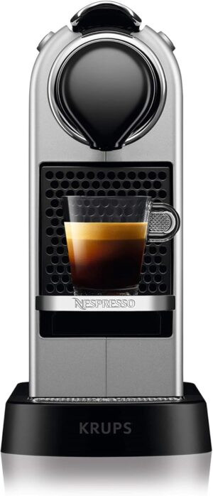 Nespresso Citiz Automatic Pod coffee machine for Americano, Decaf, Espresso by Krups in Silver