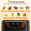 9L Dual Air Fryer with Visual Window, XL Capacity, 2 Drawers, 9-In-1 Cooking Presets, Touch Screen, Smart Finish, Timer Function, Dishwasher-Safe, Healthy Oil Free & Low Fat Cooking - Image 3