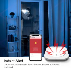 HXLZYF Home Alarm Systems, House Alarms Security System with Phone Alert (Support 5G, 2.4G Wifi), Alarm Siren, Door/Window Sensors, Remotes, work with Alexa, for House Apartment Office, Expandable - Image 5