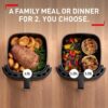 Tefal Easy Fry XXL 2in1 Digital Dual Air Fryer & Grill, 6.5L or 3.25L x2 Drawer Capacity, 8 Programs, Black, EY801827, Amazon Exclusive, 1830 W, Grey - Image 3