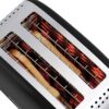 Russell Hobbs 2 Slice Lift & Look Toaster (Longer slots, 6 Browning levels, Defrost/Reheat/Cancel function, Removable Crumb Tray, 1670W, Black & Stainless Steel Gloss finish) 26550 - Image 6