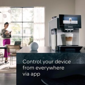 Siemens, fully automatic coffee machine, EQ900 plus, dualBean System, baristaMode, eGrinder, beanIdent System, 6.8” iSelect Display, Home Connect App, stainless steel, TQ907GZ3 - Image 3
