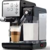 Breville One-Touch CoffeeHouse Coffee Machine | Espresso, Cappuccino & Latte Maker | 19 Bar Italian Pump | Automatic Milk Frother | ESE Pod Compatible | Black [VCF107]