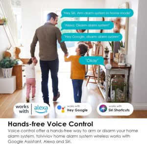 HXLZYF Home Alarm Systems, House Alarms Security System with Phone Alert (Support 5G, 2.4G Wifi), Alarm Siren, Door/Window Sensors, Remotes, work with Alexa, for House Apartment Office, Expandable - Image 3