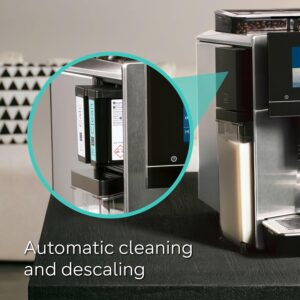 Siemens, fully automatic coffee machine, EQ900 plus, dualBean System, baristaMode, eGrinder, beanIdent System, 6.8” iSelect Display, Home Connect App, stainless steel, TQ907GZ3 - Image 2