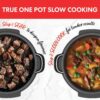 Instant Superior Slow Cooker - Digital Slow Cooker with Steamer, Sauté, Sear, Reheat and Keep Warm Functions, Removable Dishwasher Safe Pot - Up to 10 Portions, 7.1L Capacity - Image 3