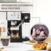 Breville One-Touch CoffeeHouse Coffee Machine | Espresso, Cappuccino & Latte Maker | 19 Bar Italian Pump | Automatic Milk Frother | ESE Pod Compatible | Black [VCF107] - Image 5