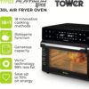 Tower T17122 Vortx Platinum Xpress Digital 30L Air Fryer Oven with Vizion Viewing Window, 18 Cooking Options, 2 Hour Timer, 1800W, Black - Image 2