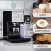 Breville One-Touch CoffeeHouse Coffee Machine | Espresso, Cappuccino & Latte Maker | 19 Bar Italian Pump | Automatic Milk Frother | ESE Pod Compatible | Black [VCF107] - Image 3