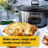 Crockpot TimeSelect Digital Slow Cooker | Programmable Digital Display | 5.6 L (7+ People) | Keep Warm Function | Energy Efficient | Stainless Steel [CSC066] - Image 5