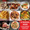 Tefal Easy Fry XXL 2in1 Digital Dual Air Fryer & Grill, 6.5L or 3.25L x2 Drawer Capacity, 8 Programs, Black, EY801827, Amazon Exclusive, 1830 W, Grey - Image 5