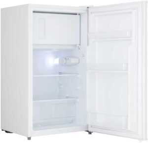 Cookology UCIB80 Undercounter Freestanding Fridge 80 Litre Capacity, Features an Adjustable Temperature Control and Legs, Reversible Door and Ice Box - in White - Image 2