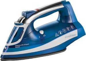 Russell Hobbs Absolute Steam Iron, Ceramic soleplate, Even Steam design, 150g Steam Shot, 30g Continuous steam, 320ml Water Tank, Self-clean & Anti-calc function, 3m Cord, Auto Shut Off, 2600W, 25900