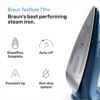 Braun TexStyle 7 Pro SI7160BL, Steam Iron with FreeGlide 3D Technology, EloxalPlus Sole with Precision Tip, Vertical Steam Iron, 300ml Water Capacity, 3100W, Blue - Image 2